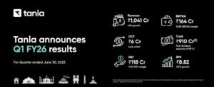 Tanla Announces First Quarter Results for FY26