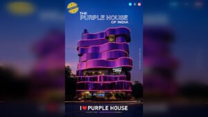 Hyderabad Gets a New Architectural Landmark as Purple Metallic Structure Opens in Khajaguda