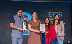 Mr. Mannan M of MNM Reality Private Limited Honoured by Saina Nehwal with Excellence in End-to-End Property Sales & Marketing at Evolving South India Business Excellence Awards 2026
